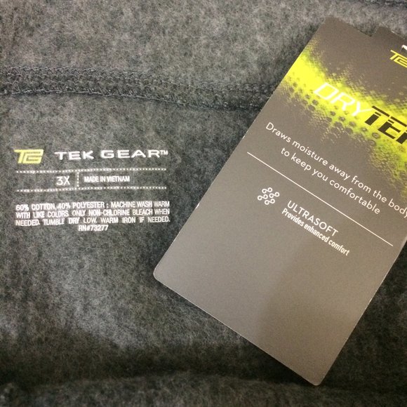 Tek Gear Active Wicking Fleece Sweatpants 3X - Picture 7 of 8